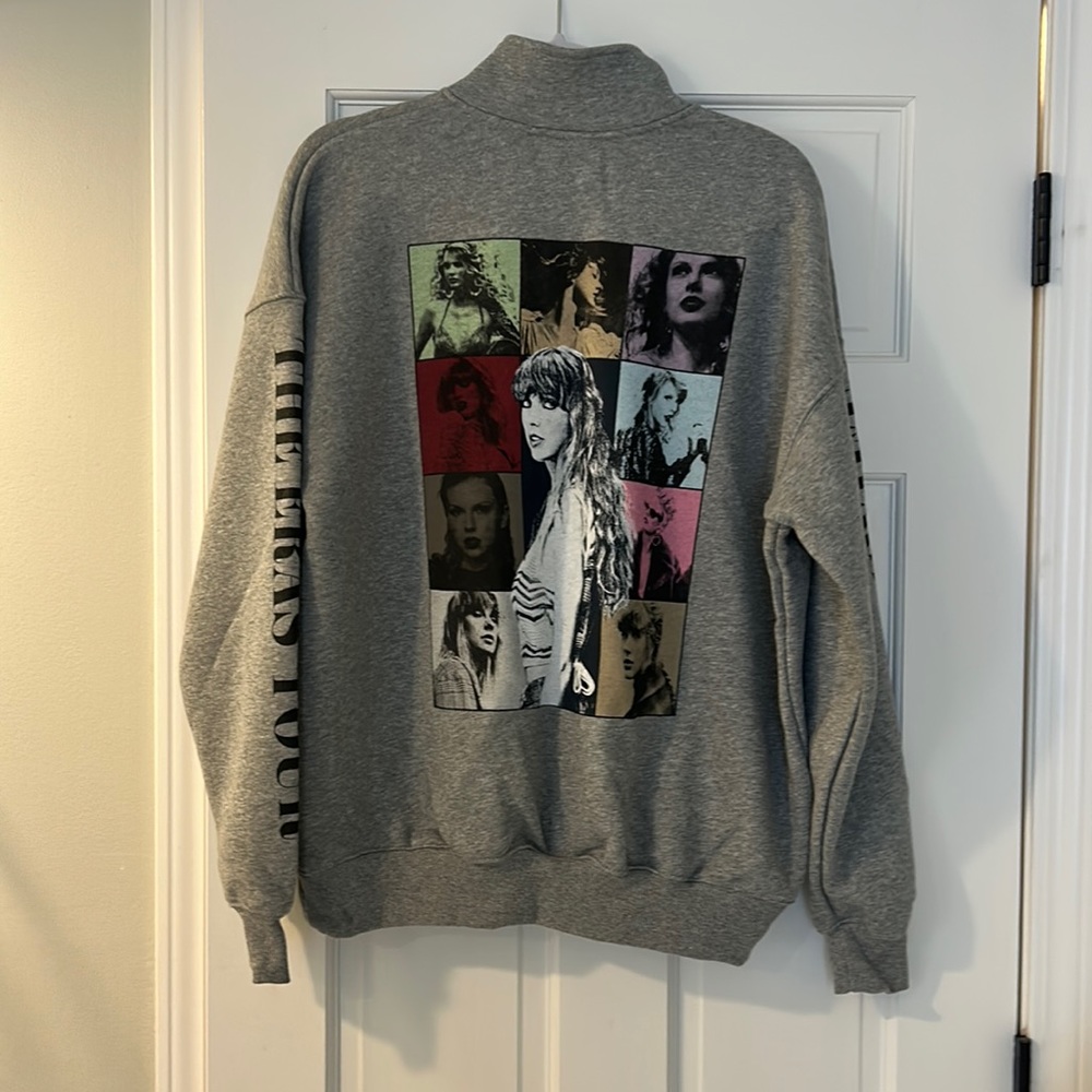 Eras tour quarter zip, never worn!